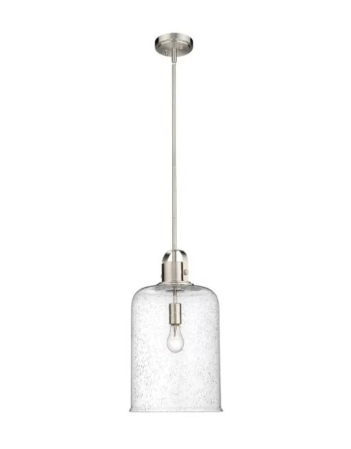 Colgante Z-Lite Kinsley 12" Ancho 340P12-BN Vidrio Semillado Transparente Foto 4 de 4