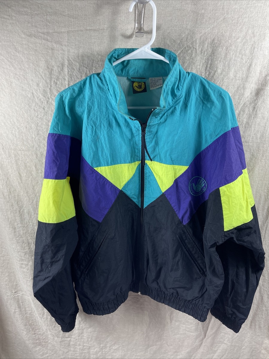 ヴィンテージ80’s BODY GLOVE パーカー Body Glove Vintage Unisex Multicolor Colorblock Retro Full