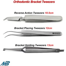 Dental Orthodontic Bracket Holding Placing Reverse Action Tweezers Buccal Ortho