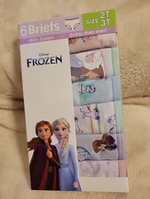 Disney Frozen 6 Pcs Briefs For Girl Ages 2- 3 Toddler