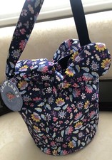 Cath Kidston Dense Paisley Reversible Satin Bucket Cross Body Bag