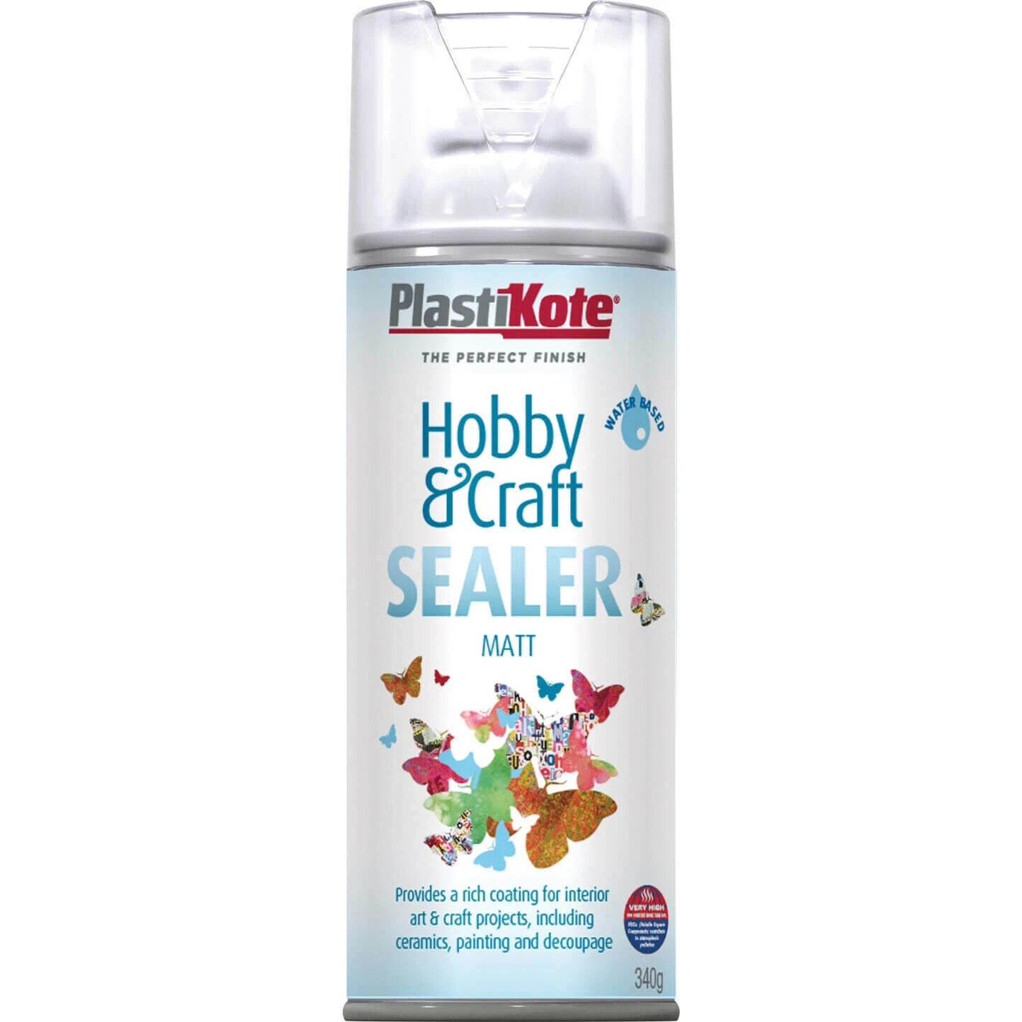 PLASTIKOTE HOBBY & CRAFT COLLA LUCIDA OPACA SIGILLANTE SPRAY 400 ML INTERNO A BASE ACQUA foto 4