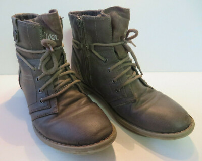 s.OLIVER ° chice Stiefeletten Gr. 35 grau Mädchen Schuhe Stiefel Schnürstiefel