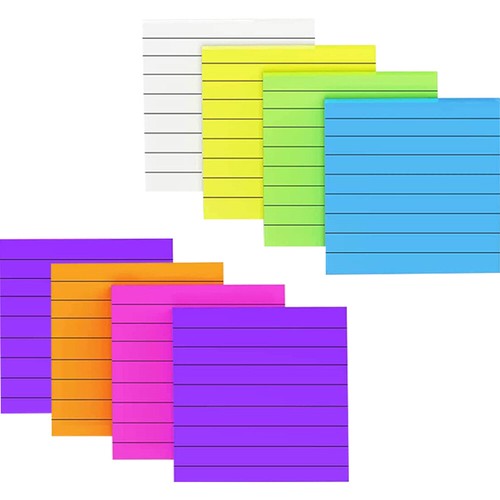 8 Stück Transparent Büro Arbeitszimmer Memo Aufkleber Transluzent Sticker