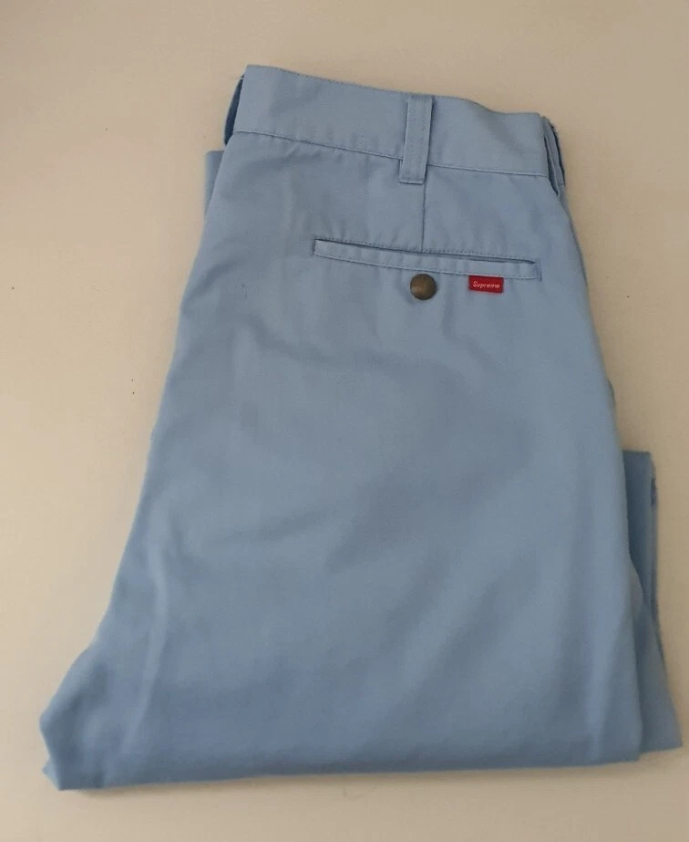 SS18 Supreme Work Pant size 32 W32 L32 trousers pants light blue