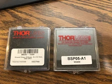 LOT OF 2 THORLABS LENSES - DG05-1500 & BSP05-A1