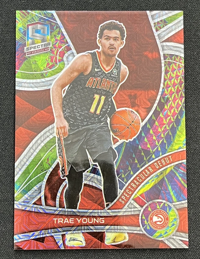 2021-22 Panini Spectra Basketball Trae Young Mojo Prizm 13/25 Hawks