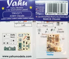 Yahu 1/32 Mitsubishi A5M4 Green Instrument Panel for Special Hobby kits