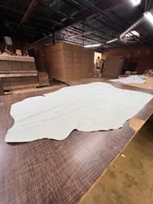 White Suede Leather Hide Upholstery Whole Full Cow Hide ~30 Square Feet
