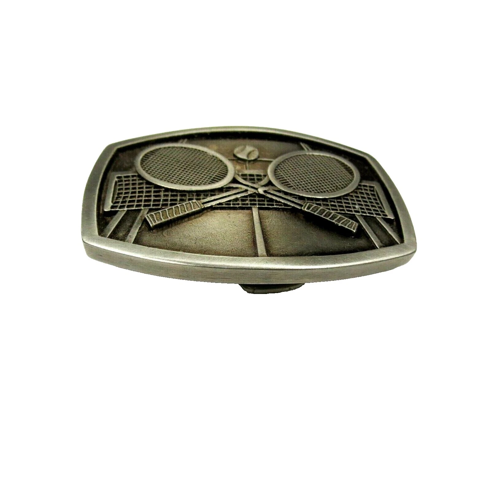 Hebillas de cinturón vintage para deportes de peltre artesanales de Indiana