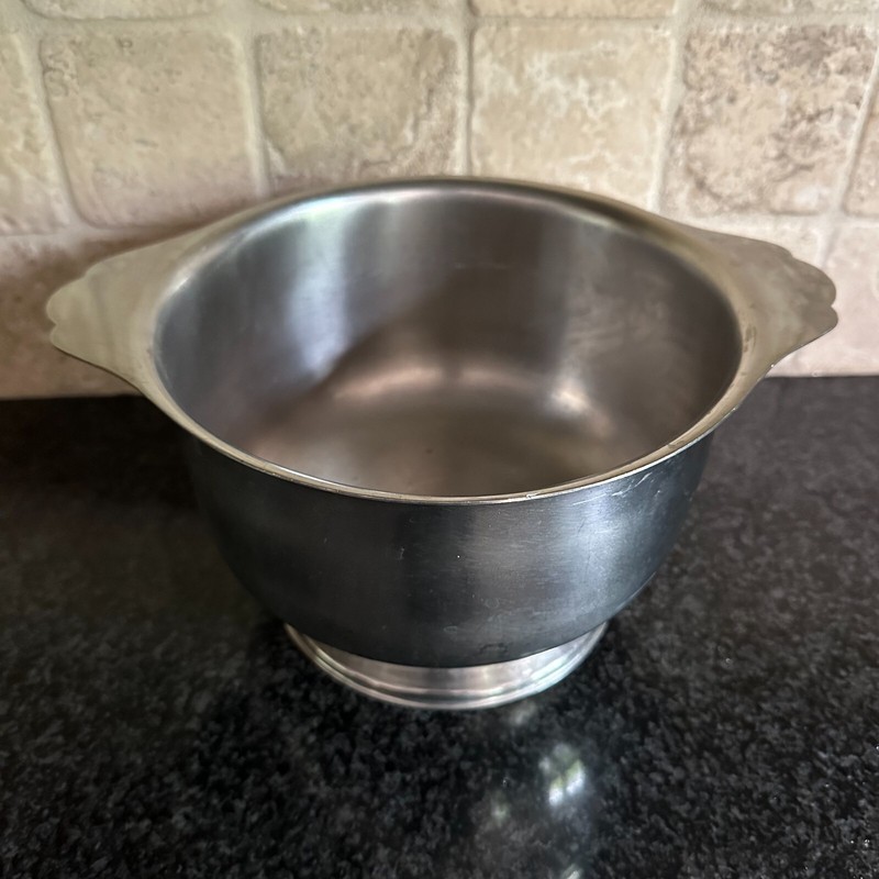 Legion Utensils Silver Stainless Steel Ice Bucket Large Trophy Bowl Footed Vtg
