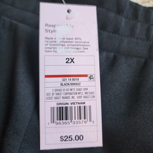 Wild Fabe: Track Pants, Size Womens 2X, Color Black, NWT - Picture 6 of 12