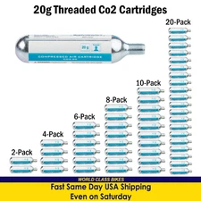 Multi-Lot 20g CO2 Threaded Cartridges Bicycle Inflator Bike Pump Refill. Not 16g