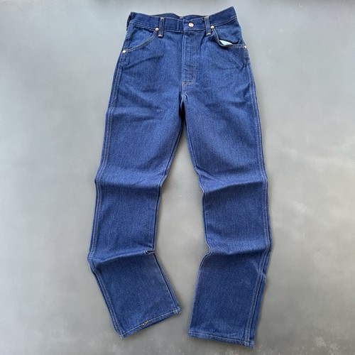 Vintage Wrangler Boys 16 Slim Straight Leg Jeans 401BPWS 26X29 USA Deadstock 80s - Picture 3 of 6