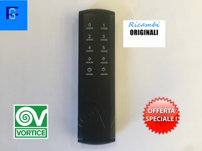 TELECOMANDO PER VENTILATORI A SOFFITTO VORTICE per modelli 5 velocità REVERSE