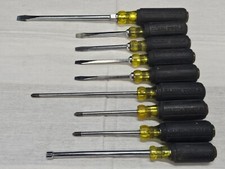 9 Klein Tools Screwdriver Set Slotted Flat Ph...