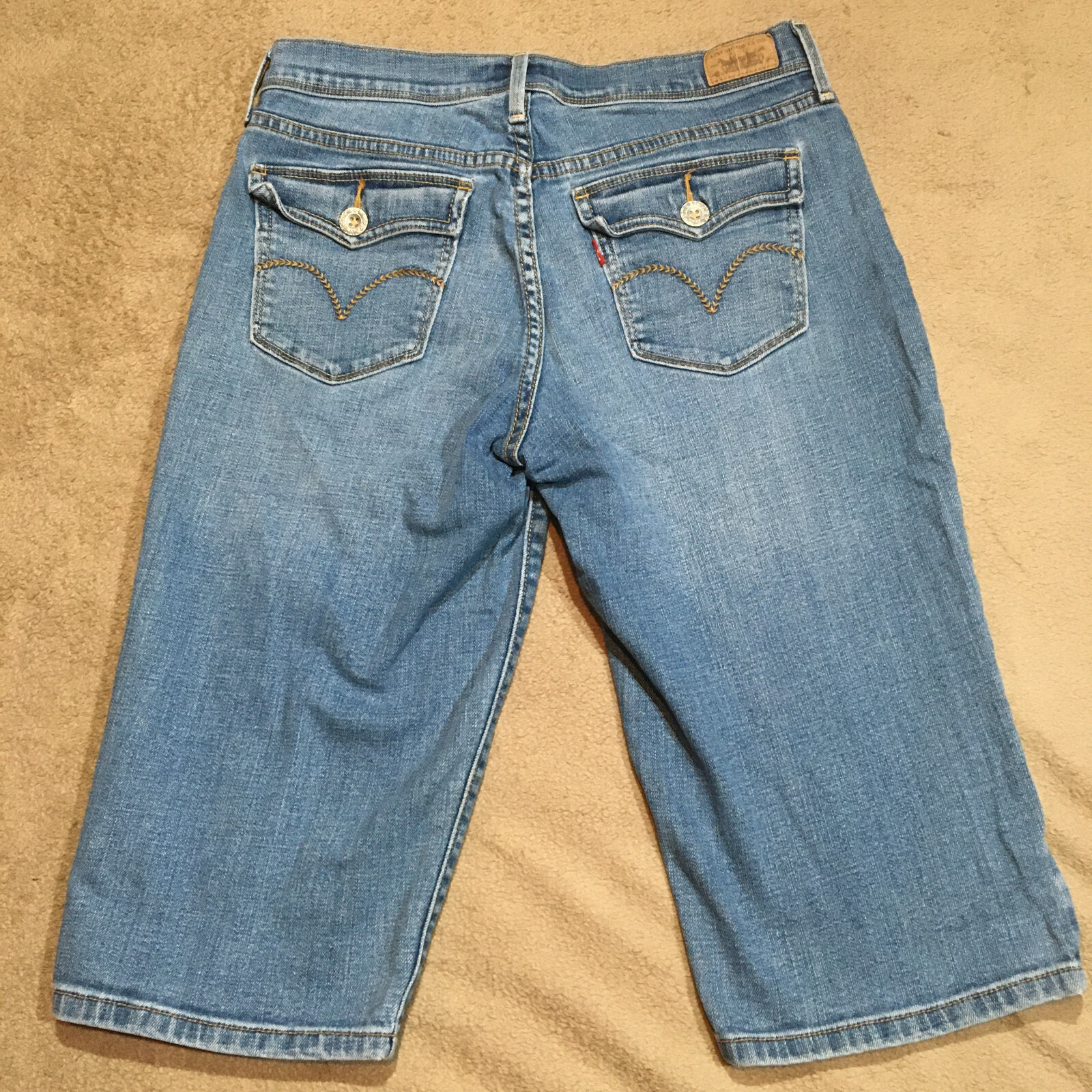 Levis 515 Skimmer Womens Denim Bermuda Shorts Size 6 … Gem