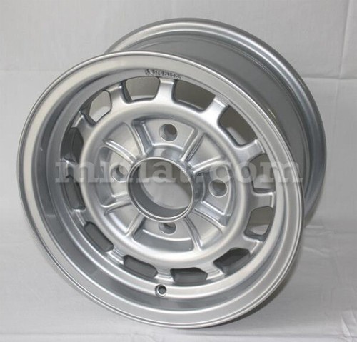 Lancia Fulvia Coupe Series 1 Silver Alloy Campy Wheel 6x13 Reproduction New - 第 1/1 張圖片