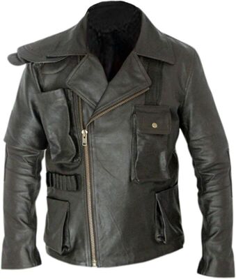 Men's Biker moto style Mad Max Fury Road Tom Hardy Rockatansky Leather Jacket