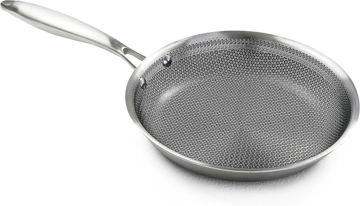 Induction Frying Pan 30cm / 12", Non-Stick, Stainless Steel | Honey Comb Design
Opens in a new windo