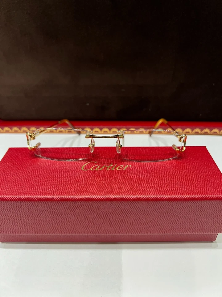 Cartier Eyeglasses CT0092O 001 C Decor 53-19-140 (Gold) - Image 2 of 4