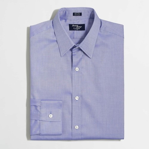 Camisa ajustada con botones J.Crew Thompson para hombre 16-16,5 azul grande - Imagen 6 de 6