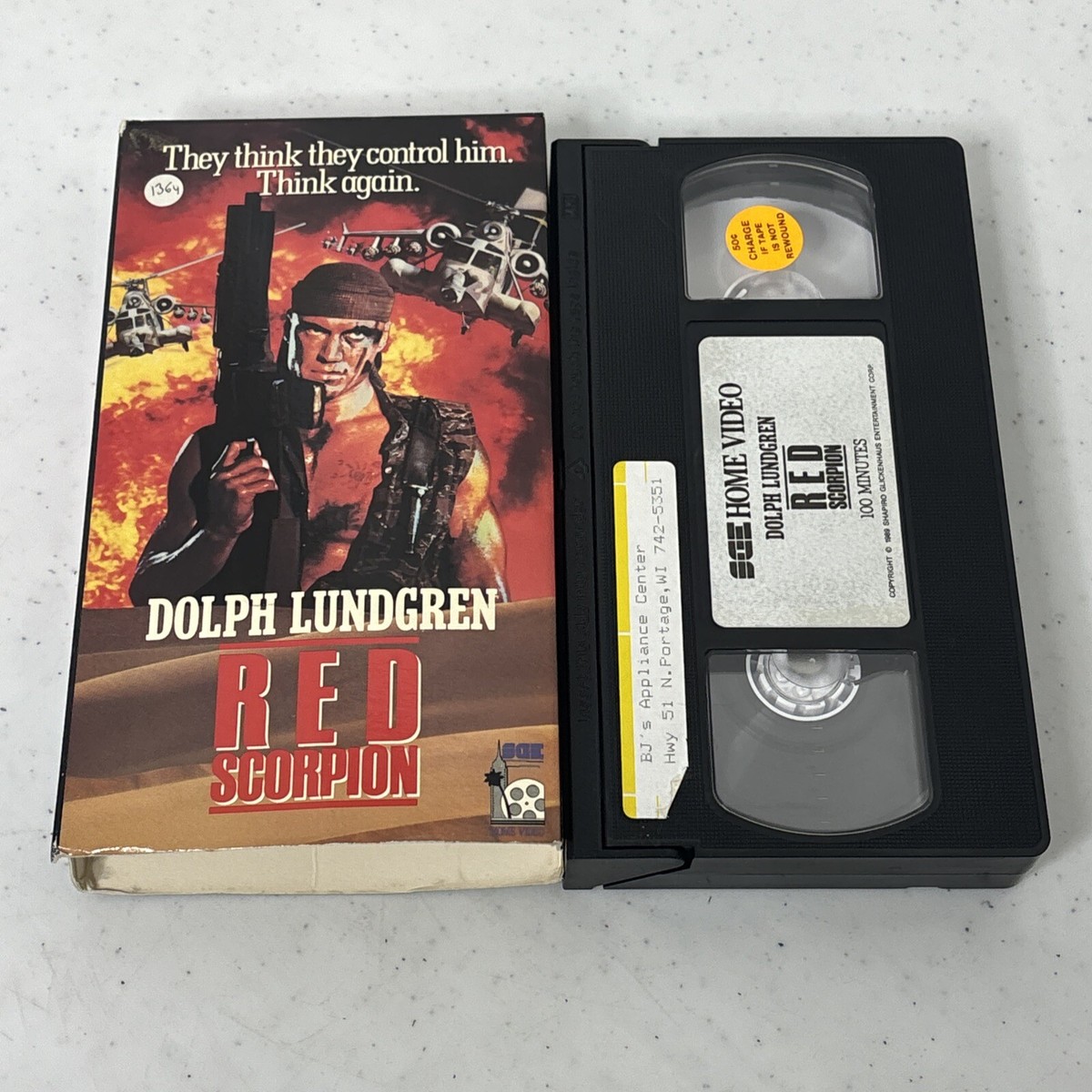 Red Scorpion 1989 VHS Dolph Lundgren M. Emmet Walsh Al White