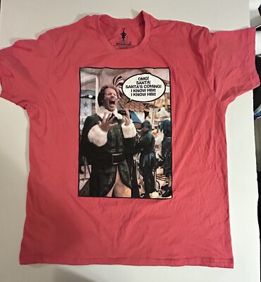 Buddy The Elf Christmas Tshirt Will Ferrell ELF Movie 