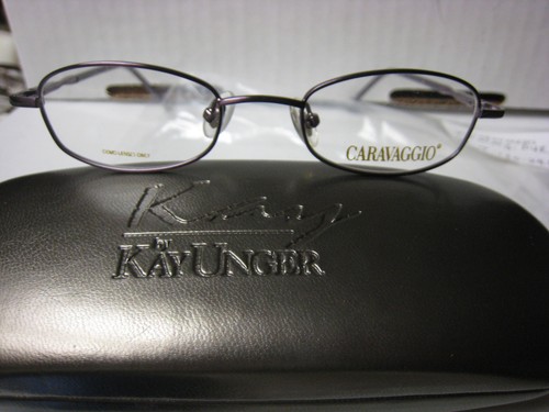 CARAVAGGIO EYEGLASS FRAMES Style  TAMMY Sz. 44-18-130  PURPLE  Free UNGER CASE