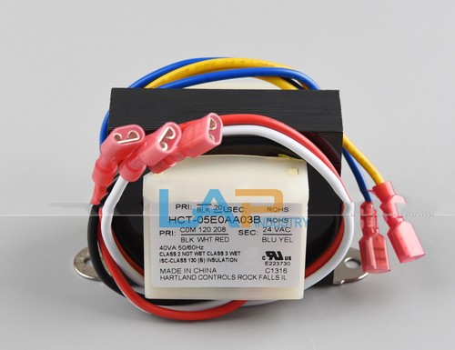 Transformateur Hartland Controls HCT-05E0AA03B 40VA - Entrée 120V/208V, Sortie 24V - Neuf