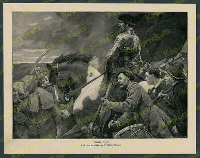 Fr. Müller-Münster Florian Geyer Ritter Landsknecht Trommel Bauernaufstand 1903