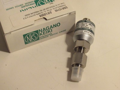 NAGANO KEIKI KH15 KH15-PT14-A.19.6M-1.0 24V DC PRESSURE TRANSMITTER NEW 