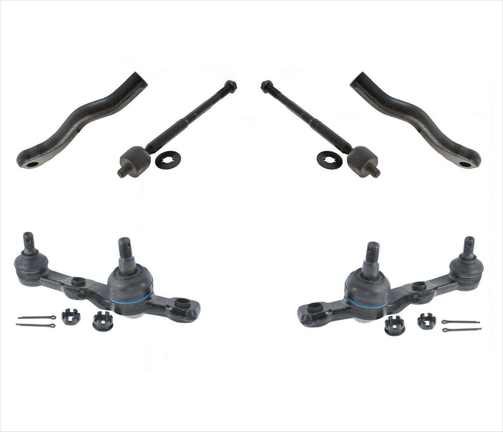 Inner & Outer Tie Rods Ball Joints For GS350 GS430 IS250 Rear Wheel
