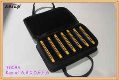 EASTTOP 10Hole Diatonic Blues Harmonica Set Of 7 Harp Mouth Organ Set Gift New