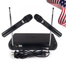 EMB Professional EBM10W AB Dual VHF Wireless Handheld Microphone System Mic Set