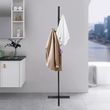 Metal Coat Rack with 7 Hooks, Sturdy Coat Rack for Hallway