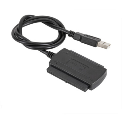 USB TO IDE/SATA Computer Hard Drive USB To Serial/Parallel Port w/Power Supply
