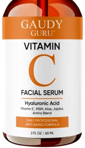 100% PURE VITAMIN C SERUM FOR FACE, Sérum anti-âge avec acide hyaluronique (2 OZ)