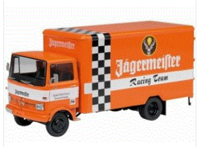 Schuco 1:43 Mercedes-Benz LP 608 Box Truck Porsche Gulf
