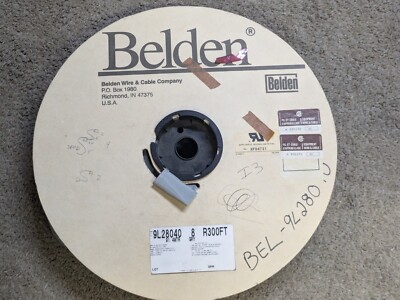 Partial Spool of BELDEN 9L28040 - 40 Conductor Flat Cable - 150+ Ft