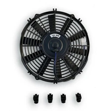 12" Universal Slim Fan Push Pull Electric Radiator Cooling Fan 12V Mount Kit