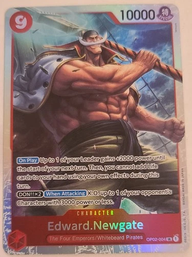 Edward.Newgate - Super Rare - OP02-004 SR - One Piece Paramount War