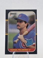 1987 Donruss Rated Rookie Rafael Palmeiro #43 Chicago Cubs Baseball Card