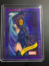 2025 Topps Chrome Marvel Purple Shimmer /75 DESTINY #175 Wolverine Spider-Man