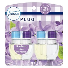 Febreze Plug In Air Freshener, Odor-Fighting Scented Oil Refill 2PACK 4 TOTAL 