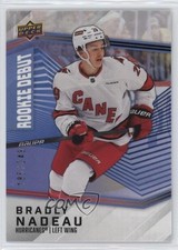 2024-25 Upper Deck UD Rookie Debut Blue 185/249 Bradly Nadeau #10 nw2
