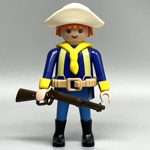 Playmobil Cavalryman Union Army Soldier Yankee Male Adult Figure 3023 3811 VTG