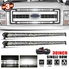 For 2011-2016 Ford F250 F350 Super Duty Dual 30" Front Grill LED Light Bar Combo