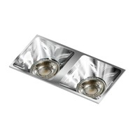 2X50W/Mr16 Chrom Downlight Wpuszczane - Neues Design!
