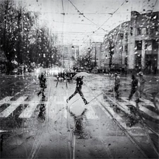 Giant Art 54x54 The Decisive Leap Fine Art Giant Canvas Print in White